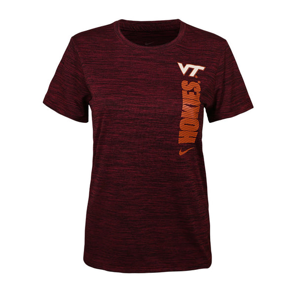 Virginia Tech Women's Team Issue Dri-FIT Velocity T-Shirt: Maroon by N – Campus