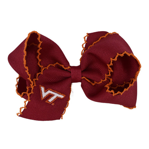 Virginia Tech Stitched Edge Medium Bow: Maroon