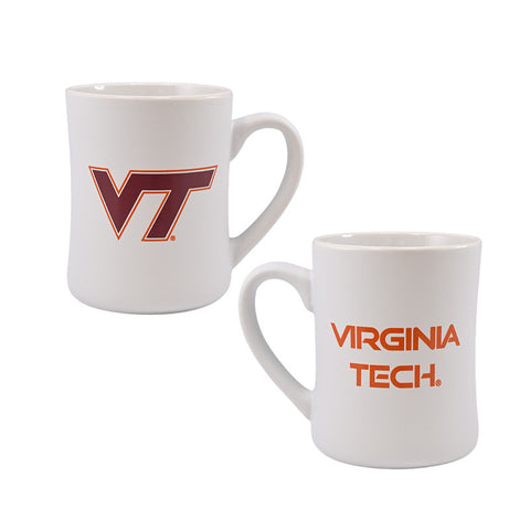 Virginia Tech Matte Wordmark Mug: White