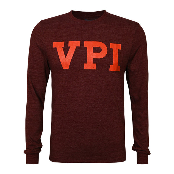 Virginia Tech Triumph Vault VPI Long-Sleeved T-Shirt: Maroon by Champi – Campus