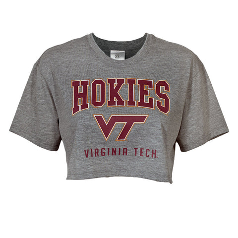 Virginia Tech Women's Boxy T-Shirt: Gray