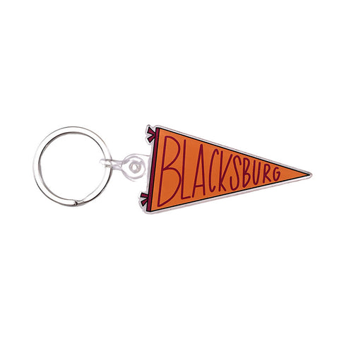 Blacksburg Pennant Keychain