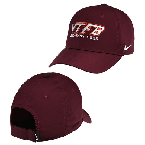 Virginia Tech 2026 Hokie Football Re-Established Club Ripstop Hat by Nike