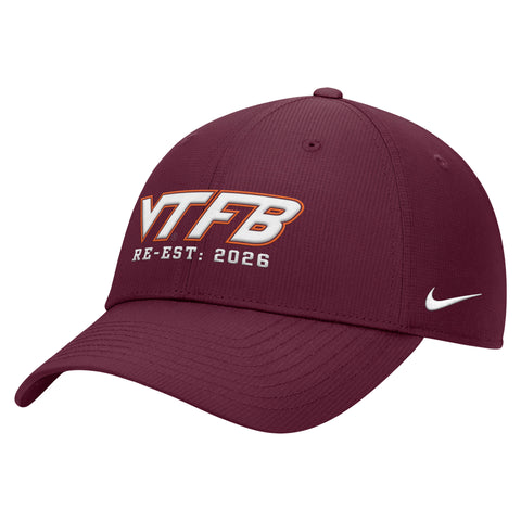 Virginia Tech 2026 Hokie Football Re-Established Club Ripstop Hat by Nike