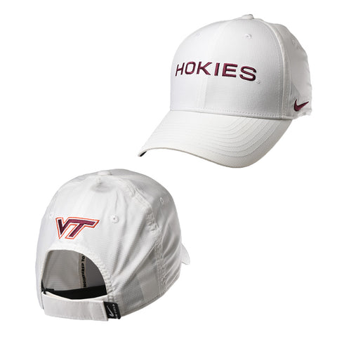Virginia Tech 2026 Hokies Poly Ripstop Hat: White by Nike