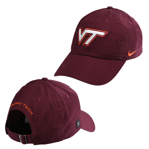 Virginia Tech 2026 Logo Authentics Club Hat: Maroon by Nike