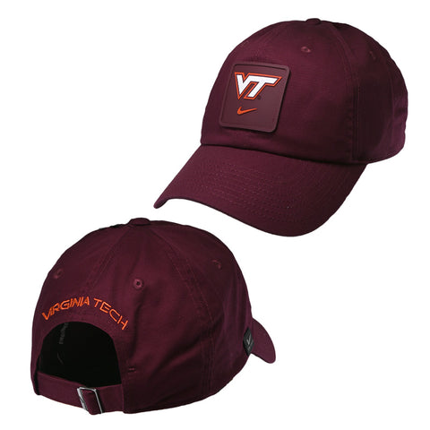Virginia Tech 2026 Logo Patch Authentics Club Hat: Maroon by Nike