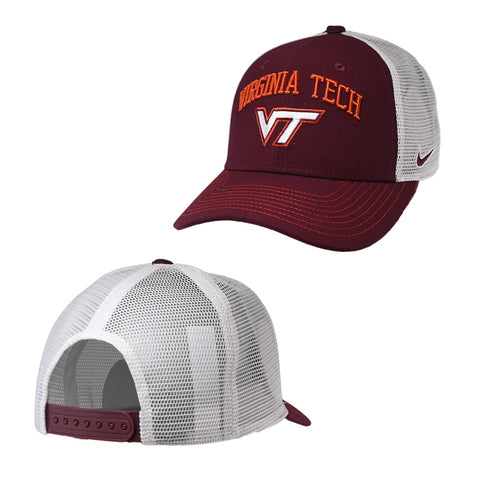 Virginia Tech 2026 Rise Dri-FIT Wool Trucker Meshback Hat by Nike