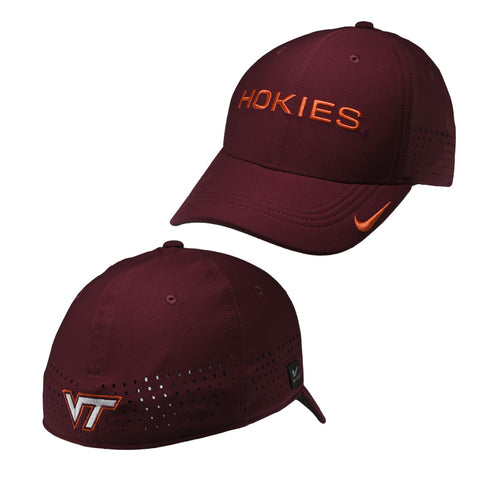 Virginia Tech 2026 Rise Hokies Swoosh Flex Fitted Hat: Maroon by Nike