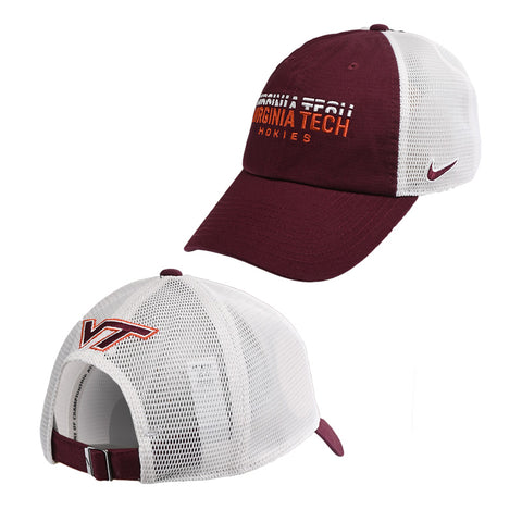 Virginia Tech 2026 Unstructured Mesh Back Hat by Nike