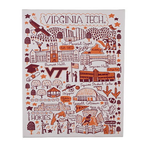 Virginia Tech 8"x10" Canvas Print by Julia Gash