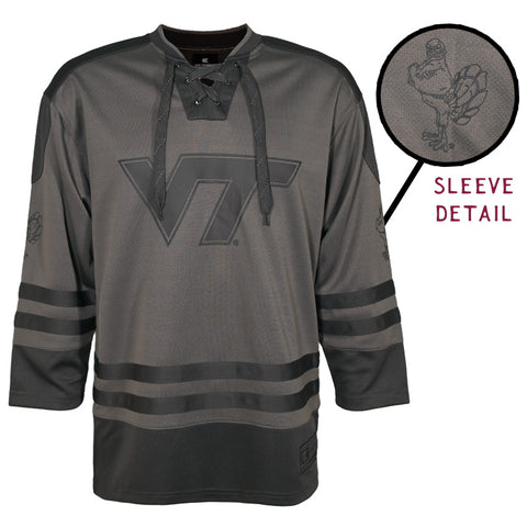 Virginia Tech Adult Milchick Hockey Jersey: Graphite