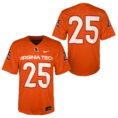 Virginia Tech Adult Replica #25 Football Jersey: Orange by Nike