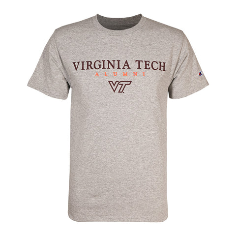 Virginia Tech Alumni T-Shirt: Oxford Gray by Champion