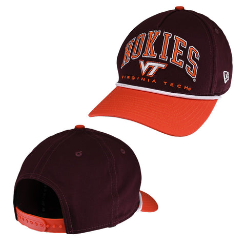 Virginia Tech Arch Rope  Hat: Maroon by New Era