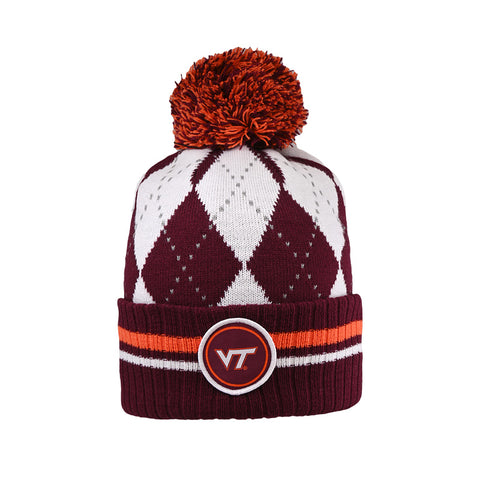 Virginia Tech Argyle Jacquard Beanie