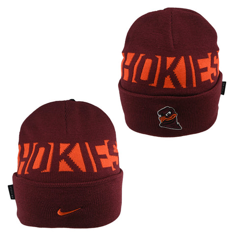Virginia Tech Authentic Utility Cuff Beanie by Nike