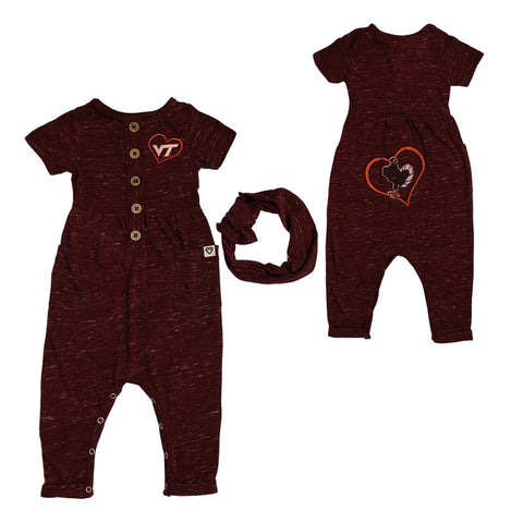 Virginia Tech Baby Fleet Romper