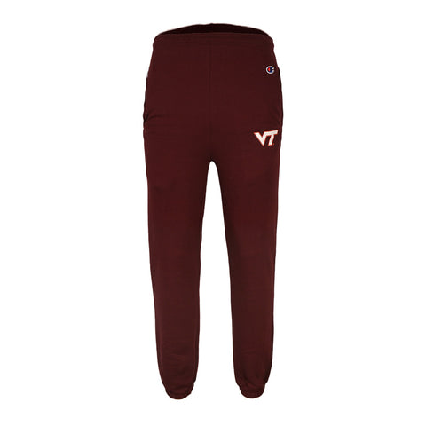 Virginia Tech Banded Bottom Sweatpants: Maroon by Champion