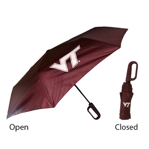 Virginia Tech  Big Clip Umbrella: Maroon