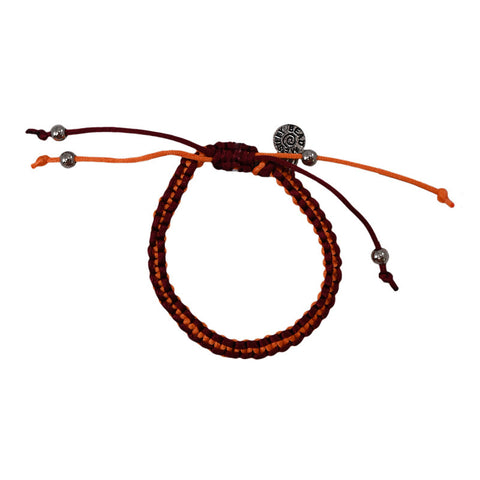 Virginia Tech Box Braid Bracelet