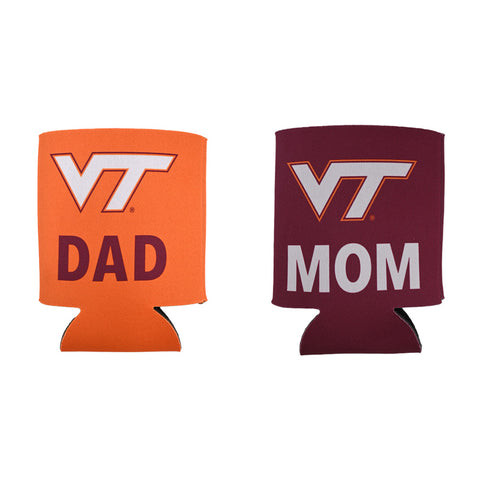 Virginia Tech Can Cooler Two Pack: Mom and Dad