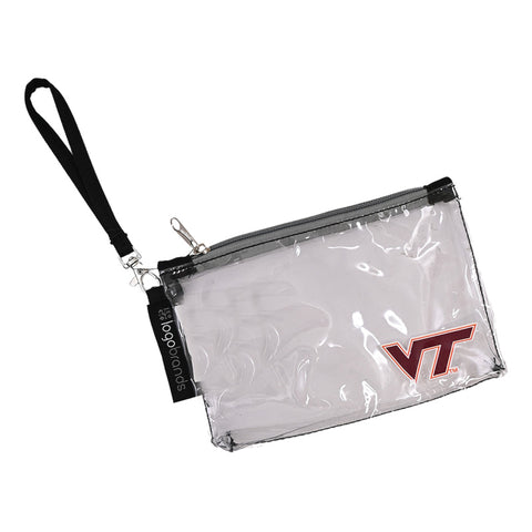 Virginia Tech Clear Wristlet