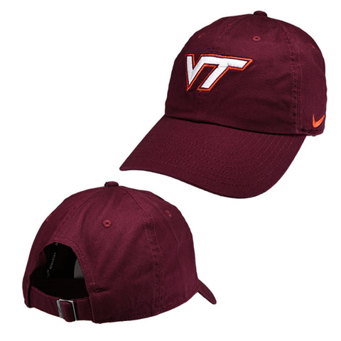 Virginia Tech Club Logo Hat: Maroon by Nike