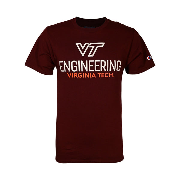Virginia Tech College of Engineering T-Shirt: Maroon by Champion – Campus Empori