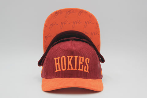 Virginia Tech Corduroy Hokies Trucker Hat by d. hudson