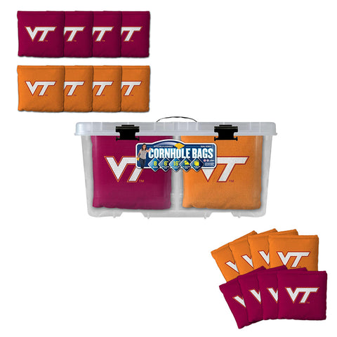 Virginia Tech Cornhole Bags: Set of 8
