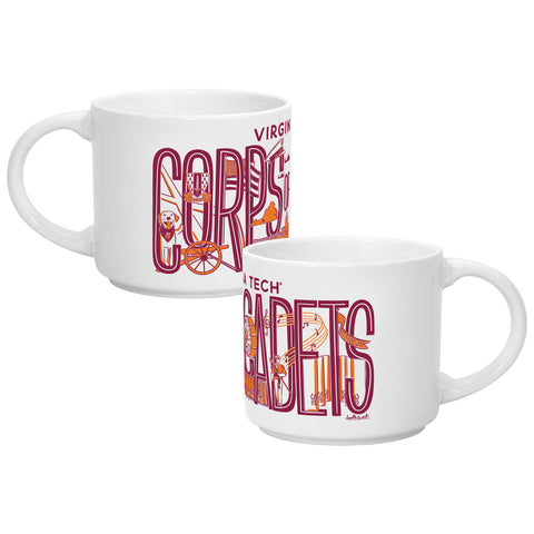 Virginia Tech Corps of Cadets Nolan Mug by Doodles Ink
