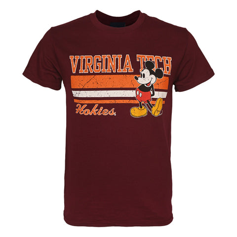 Virginia Tech Disney Mickey Mouse T-shirt: Maroon