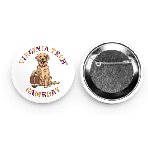 Virginia Tech Dog Gameday Button by The Burg Box