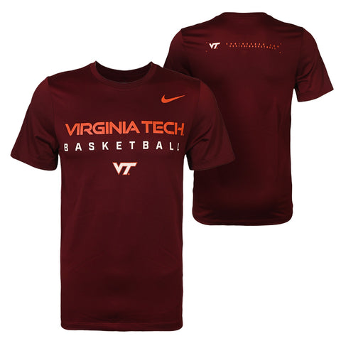 Virginia Tech Dri-FIT Legend Basketball Practice T-Shirt: Maroon by Nike
