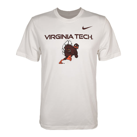 Virginia Tech Dri-FIT Legend Football HokieBird T-Shirt: White by Nike