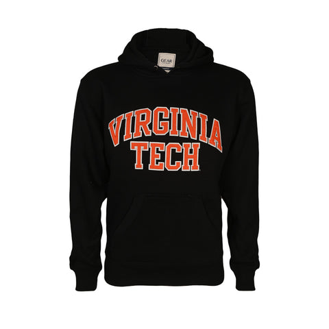 Virginia Tech Embroiderd Twill Hooded Sweatshirt: Black by Gear