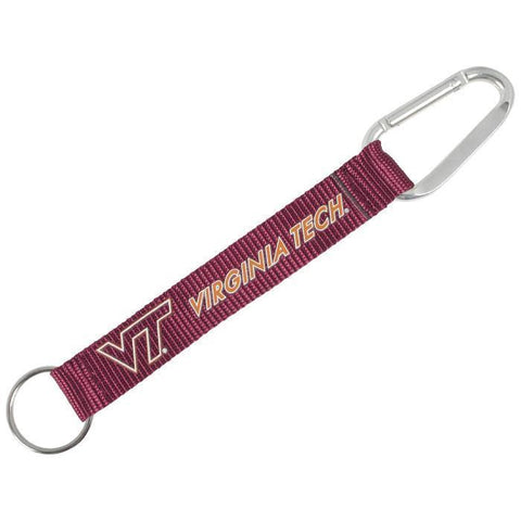 Virginia Tech Fabric Keychain with Carabiner