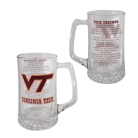 Virginia Tech Fight Song Glass Tankard