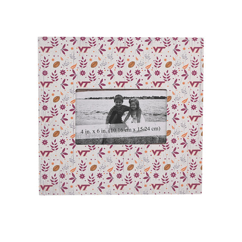 Virginia Tech Florals and Football 10x10 Photo Frame