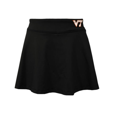 Virginia Tech Flowy Skort: Black