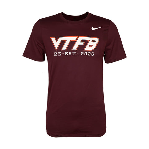 Virginia Tech Football Re-Established 2026 Legend T-Shirt by Nike