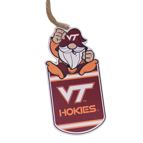 Virginia Tech Gnome Gift Tag  Ornament