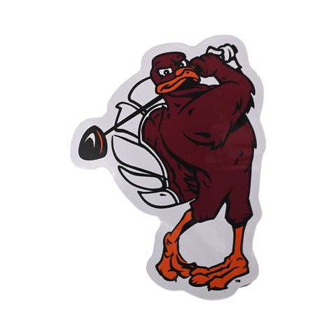 Virginia Tech Golf HokieBird Magnet:  3"