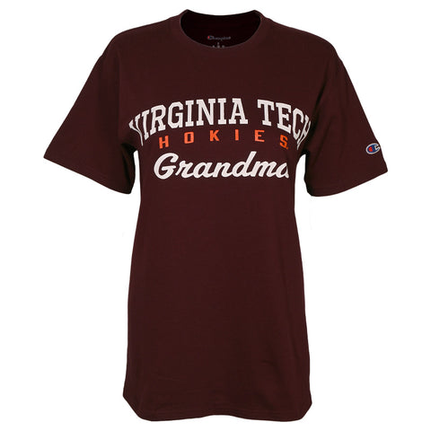 Virginia Tech Grandma T-Shirt: Maroon by Champion