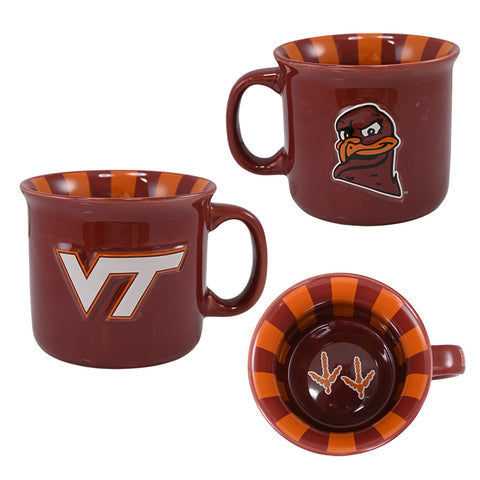 Virginia Tech HokieBird Big Campus Relief Mug: Maroon