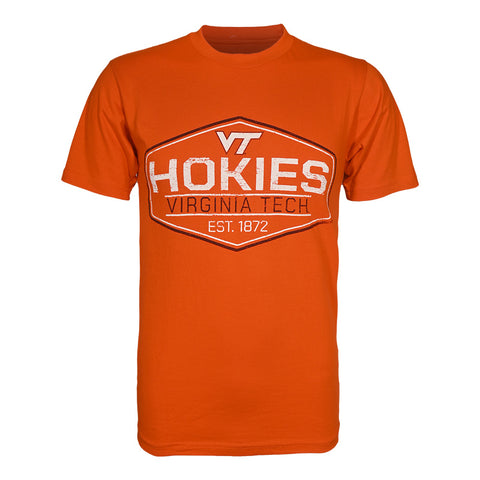 Virginia Tech Hokies Badge T-Shirt: Orange