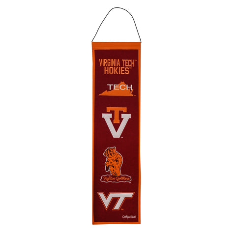 Virginia Tech Hokies College Vault Logo Banner