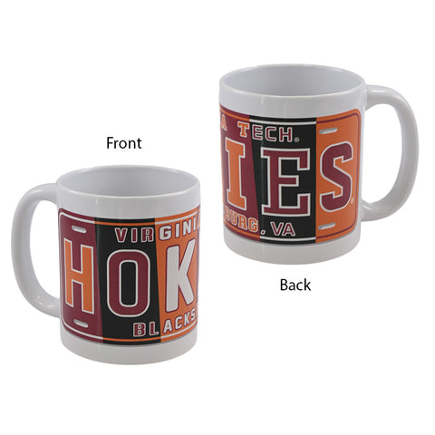 Virginia Tech Hokies License Plate Mug
