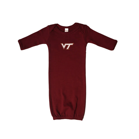 Virginia Tech Infant Layette Gown: Maroon
